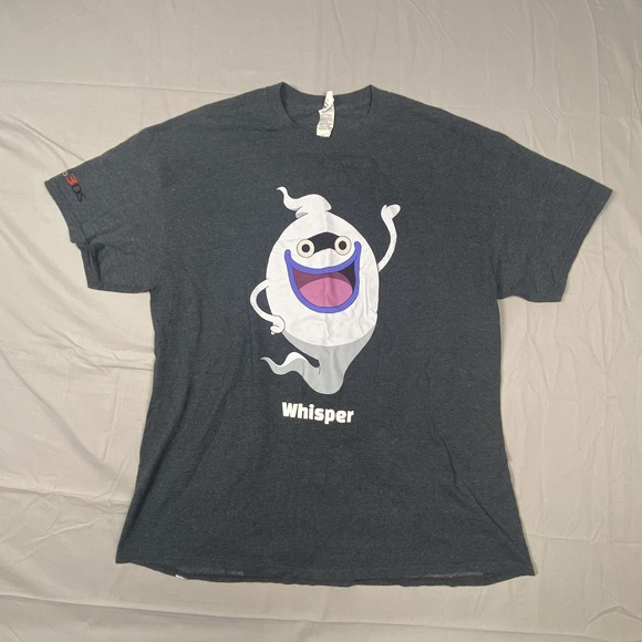 Gildan Other - Gildan Whisper Yo Kai Nintendo Watch T Shirt Mens XL Heather Gray Cotton